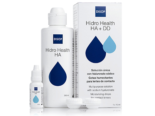 Hidro Health HA + Gotas DD Líquido Lentes de Contacto