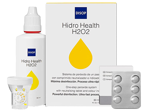 Hidro Health H2O2 Kit Viagem Líquido Lentes de Contacto