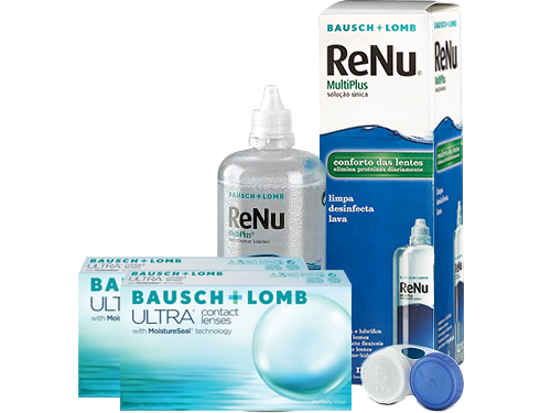 Lentes de Contato Bausch+Lomb ULTRA + Renu Multiplus - Packs