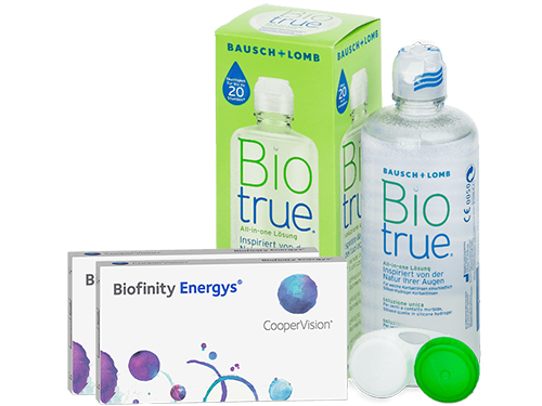 Lentes de Contato Biofinity Energys + Biotrue - Packs