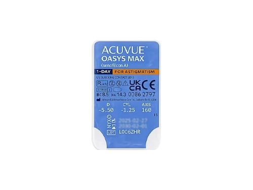 Lentes de Contacto Acuvue Oasys MAX 1-Day for Astigmatism