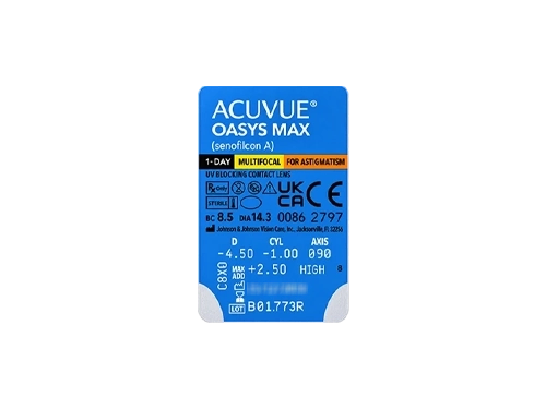Lentes de Contacto Acuvue Oasys MAX 1-Day Multifocal Astigmatism