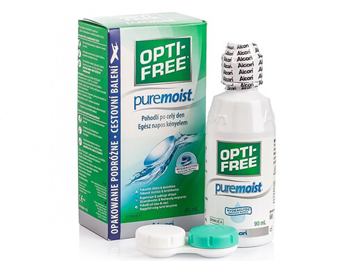 Opti-Free PureMoist Kit Viagem Líquido Lentes de Contacto