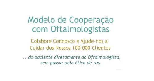 Como Aderir ao Modelo de Cooperação com Oftalmologistas em Lentes de Contacto 365