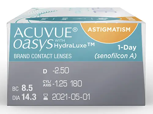 Lentes de Contacto Acuvue Oasys 1-Day for Astigmatism
