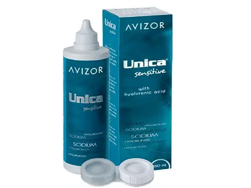 Unica Sensitive Líquido Lentes de Contacto