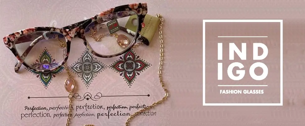 Óculos de Leitura: Indigo Pink Flower