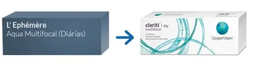 Lentes de Contacto L'Ephémère Aqua Multifocal (Diárias) Lentes de Contacto L'Ephémère Aqua Multifocal (Diárias)