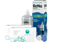 Lentes de Contato Biomedics 55 Evolution + Renu Multiplus - Packs