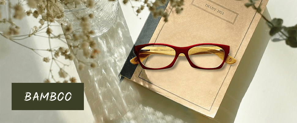 Óculos de Leitura: Bamboo Red