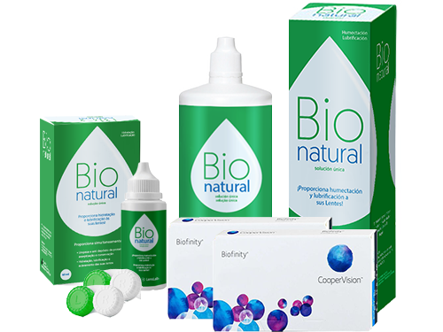 Lentes de Contato Biofinity + BioNatural - Packs
