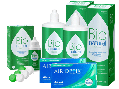 Lentes de Contato Air Optix for Astigmatism + BioNatural - Packs