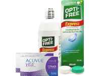 Lentes de Contato Acuvue Vita + Opti-Free Express - Packs