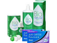 Lentes de Contato Air Optix Plus HydraGlyde Multifocal + BioNatural - Packs
