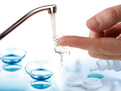 Limpar as Lentes de Contacto com Água, é possível?