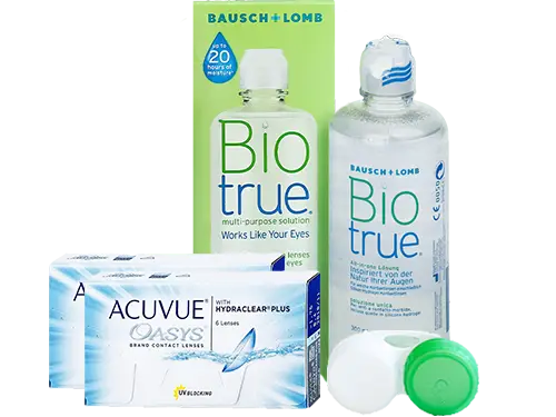 Lentes de Contato Acuvue Oasys + Biotrue - Packs