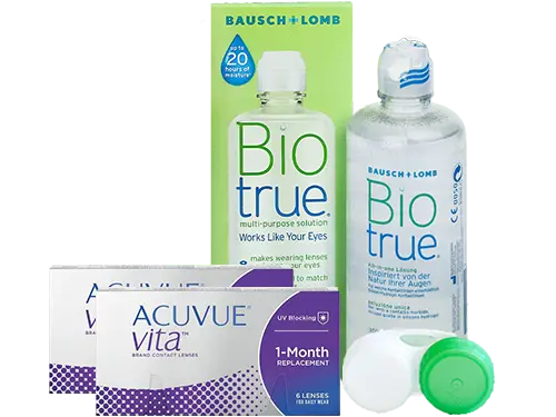 Lentes de Contato Acuvue Vita + Biotrue - Packs