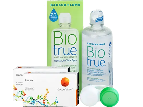 Lentes de Contato Proclear + Biotrue - Packs