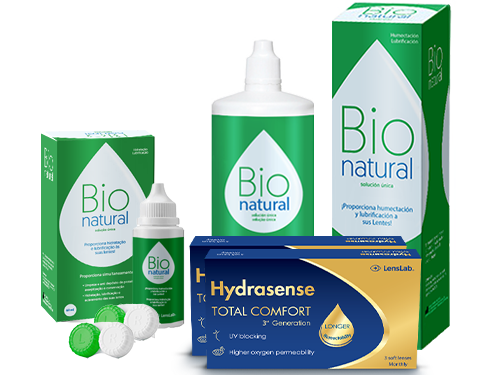 Lentes de Contato Hydrasense Total Comfort + BioNatural - Packs