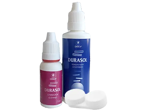 Durasol Conservador + Limpador Kit Viagem Líquido Lentes de Contacto