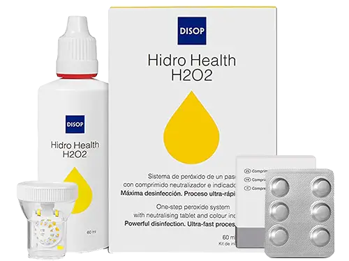 Hidro Health H2O2 Kit Viagem Líquido Lentes de Contacto