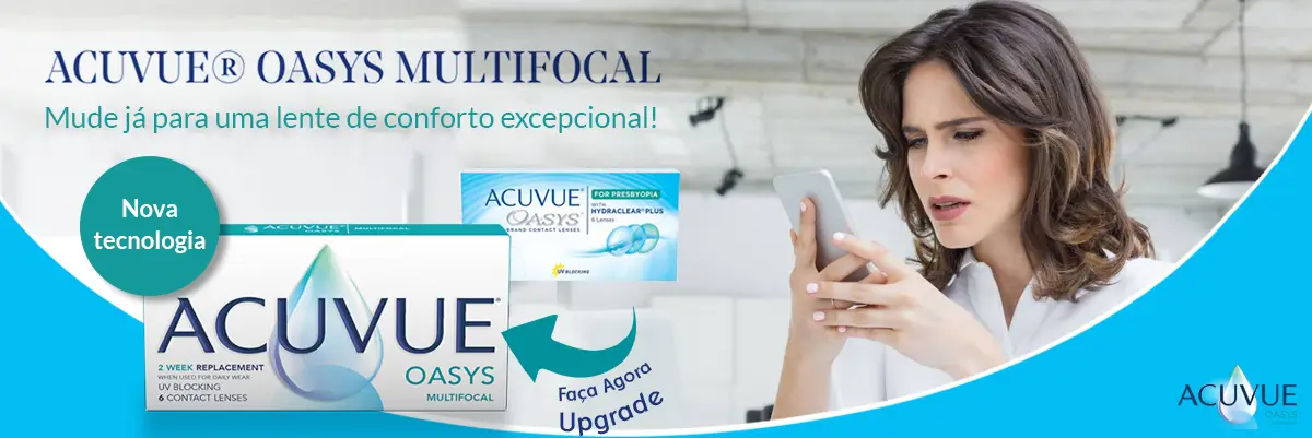 Mude já para Acuvue Oasys Multifocal