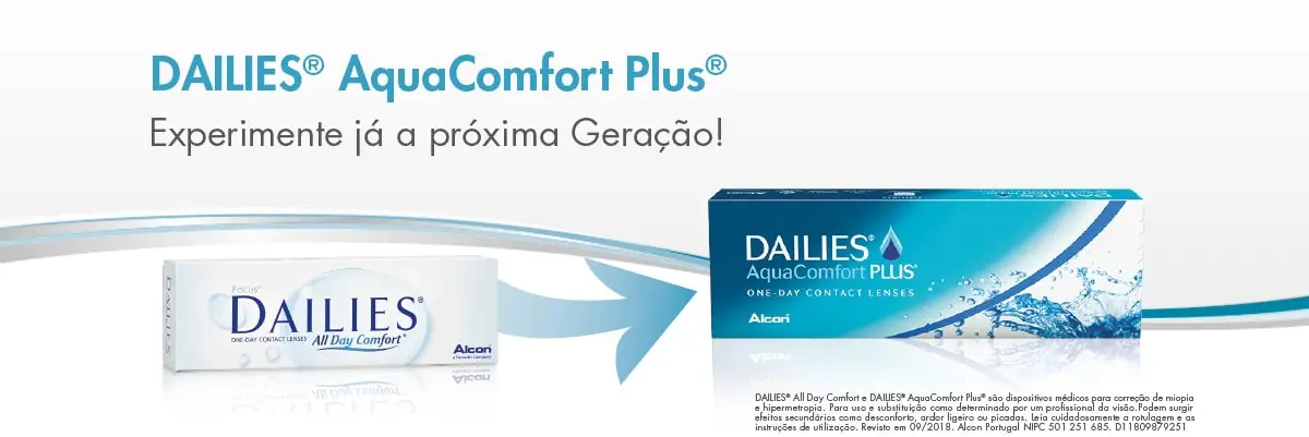 As suas Lentes de Contacto Dailies All Day Comfort em Lentes de Contacto 365