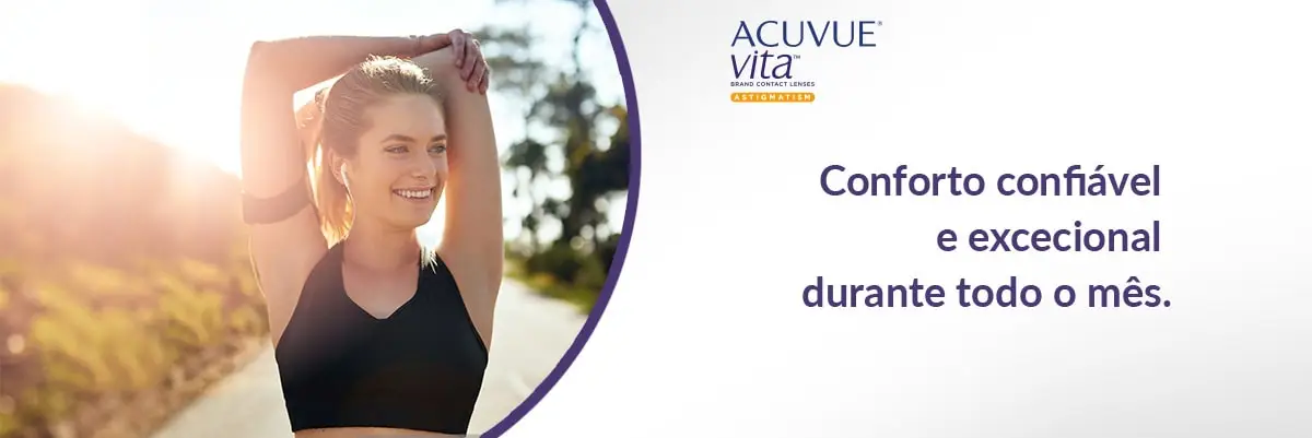 As suas Lentes de Contacto Acuvue Vita for Astigmatism em Lentes de Contacto 365