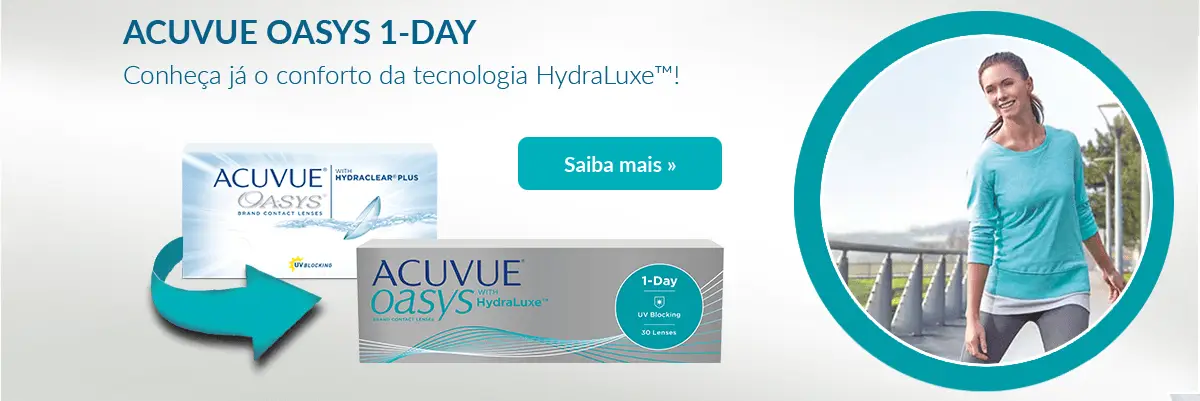 As suas Lentes de Contacto Acuvue Oasys em Lentes de Contacto 365