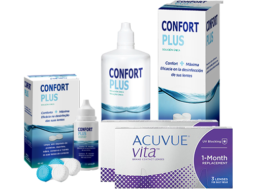 Lentes de Contato Acuvue Vita + Confort Plus - Packs