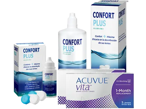 Lentes de Contato Acuvue Vita + Confort Plus - Packs