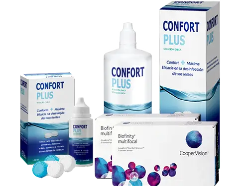 Lentes de Contato Biofinity Multifocal + Confort Plus - Packs