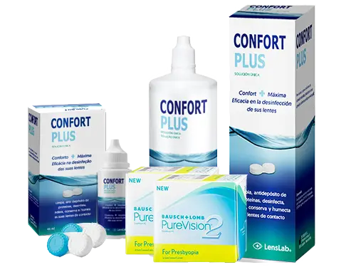 Lentes de Contato Purevision 2 for Presbyopia + Confort Plus - Packs