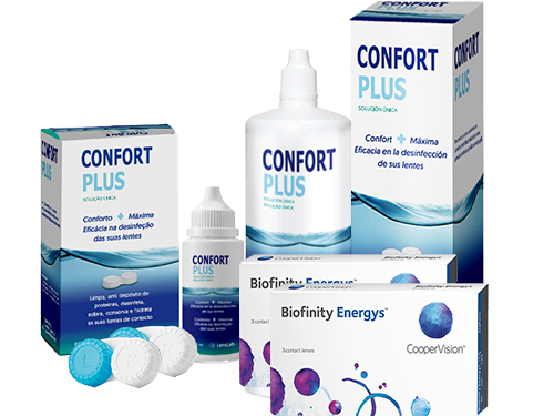 Lentes de Contato Biofinity Energys + Confort Plus - Packs