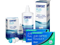 Lentes de Contato Air Optix Plus HydraGlyde for Astigmatism + Confort Plus - Packs