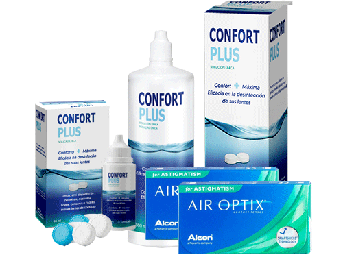 Lentes de Contato Air Optix for Astigmatism + Confort Plus - Packs