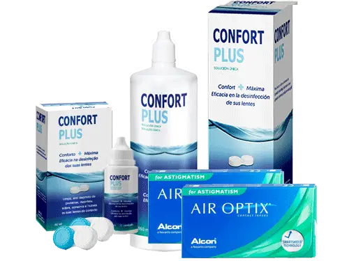 Lentes de Contato Air Optix for Astigmatism + Confort Plus - Packs