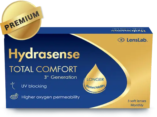 Vantagens de usar Lentes de Contacto Mensais Hydrasense Total Comfort