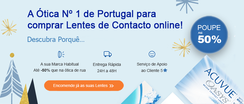 A ótica Nº 1 de Portugal para comprar Lentes de Contacto Online!