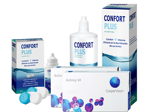 Lentes de Contato Biofinity XR + Confort Plus - Packs