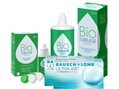 Lentes de Contato Bausch+Lomb ULTRA + BioNatural - Packs