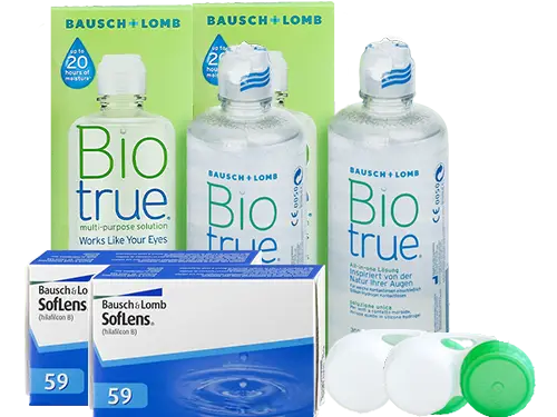 Lentes de Contato Soflens 59 + Biotrue - Packs