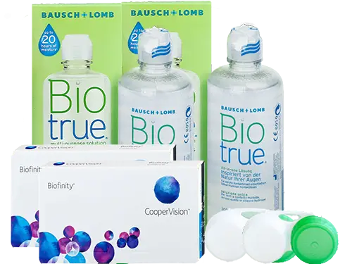 Lentes de Contato Biofinity + Biotrue - Packs