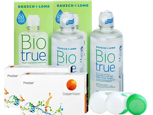 Lentes de Contato Proclear + Biotrue - Packs