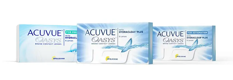 Acuvue Oasys: Diversidade para cada necessidade Acuvue Oasys: Diversidade para cada necessidade