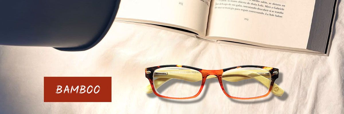Óculos de Leitura: Bamboo Havana Red