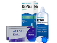 Lentes de Contato Acuvue Vita + Renu Multiplus - Packs