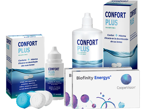 Lentes de Contato Biofinity Energys + Confort Plus - Packs