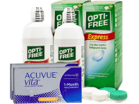 Lentes de Contato Acuvue Vita for Astigmatism + Opti-Free Express - Packs