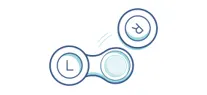 Verifique se as Lentes de Contacto estão na posição correta